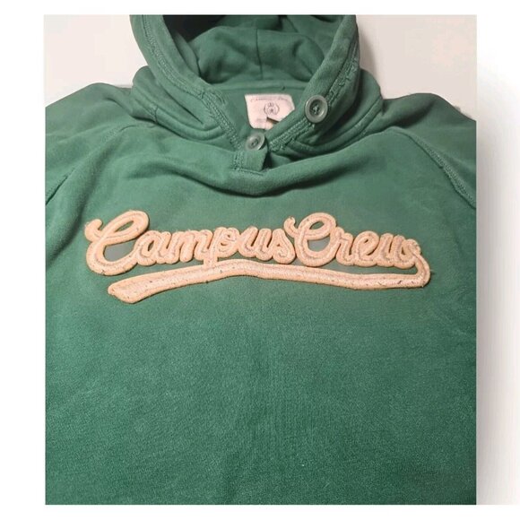 Campus Crew Unisex Green Graphic Print Sweatshirt Hoodie - Small - Picture 7 of 10